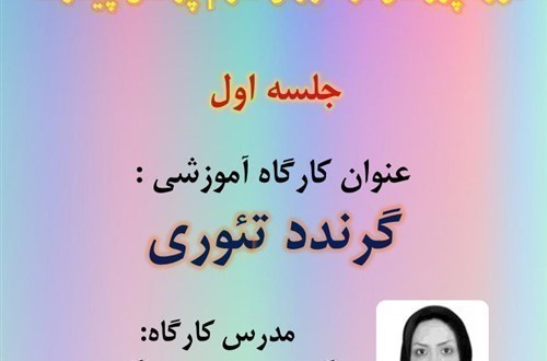 عنوان کارگاه آموزشی : گرندد تئوری (جلسه اول)- مورخ 1400/6/2 - 73نفر